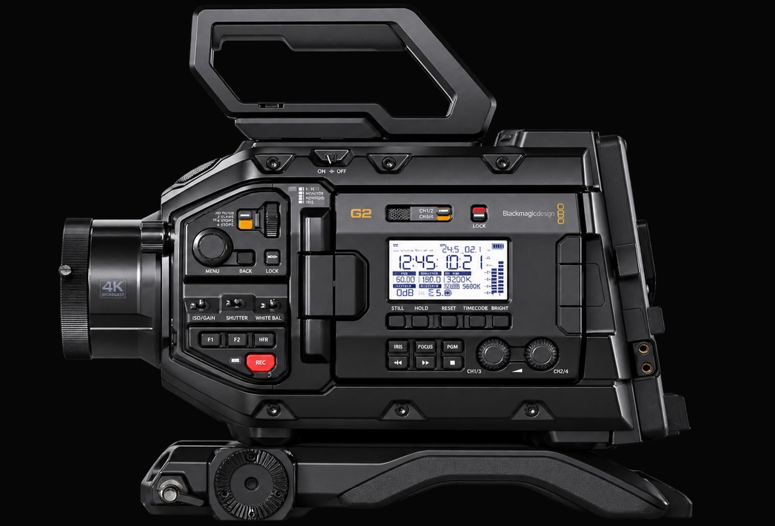 Cámara Blackmagic URSA Broadcast G2 de la flota de DroneSevilla